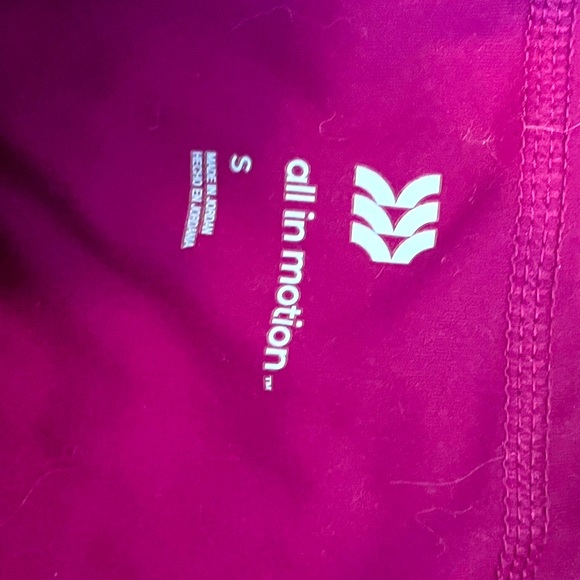 Size small All In Motion purple bike shorts with mesh panels. - Picture 3 of 4